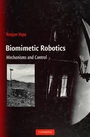 The cover of Biomimetic Robotics, black and white.