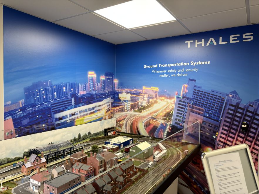 A model of the railway at Thales